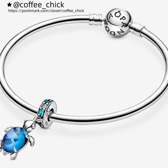 Pandora Murano Glass Sea Turtle Dangle Charm - Picture 4 of 7